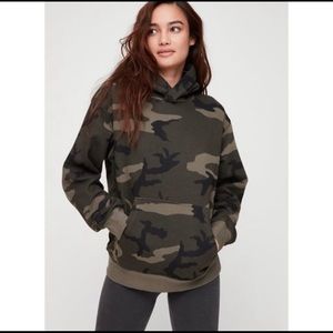 Aritzia camo hoodie